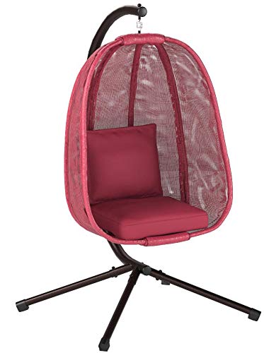 Flower House FHEC100-RD Egg Chair, Red - Thumbnail 2