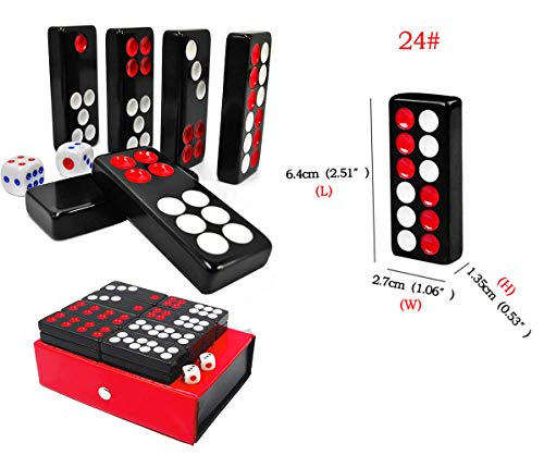 Juego de mesa Pai Gow con 32 fichas de dominó tradicional miniatura 4