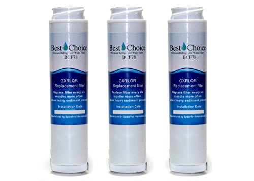 Image of Best Choice Water Filters BCF78 Compatible with GE GXRLQR Certified Refrigerator Replacement Cartridge Fits GXRLQ, GX1S50, GXSTQ, GXRLOR SmartWater Twist and Lock Inline Filter (3-Pack)