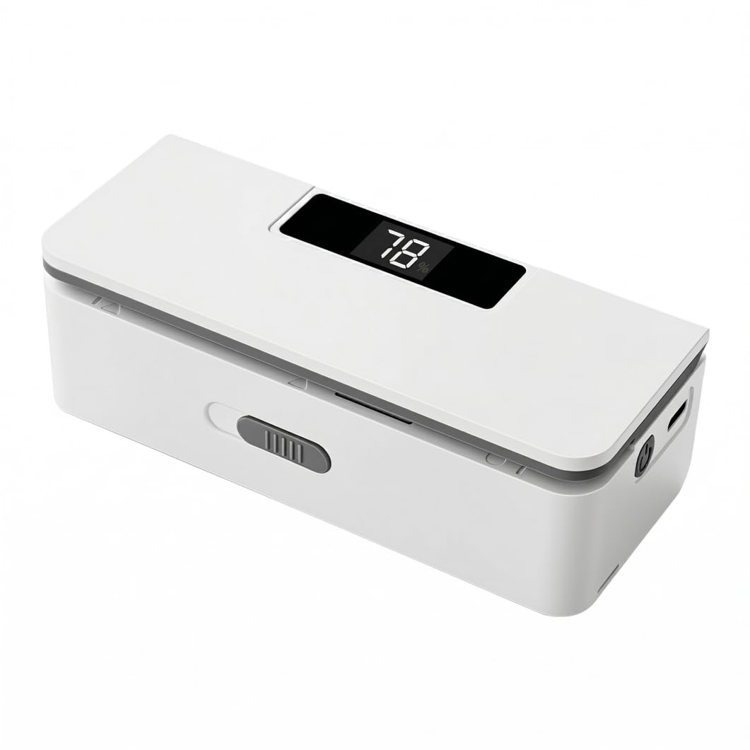 Xoeryoy Mini Bag Sealer With Cutter And Magnet, Portable Bag Resealer | 8 Temp Settings, 1800mah Rechargeable, Type-c, White