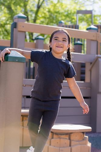 MONICA + ANDY Baby Organic Ribbed Short Sleeve Crewneck Tee2