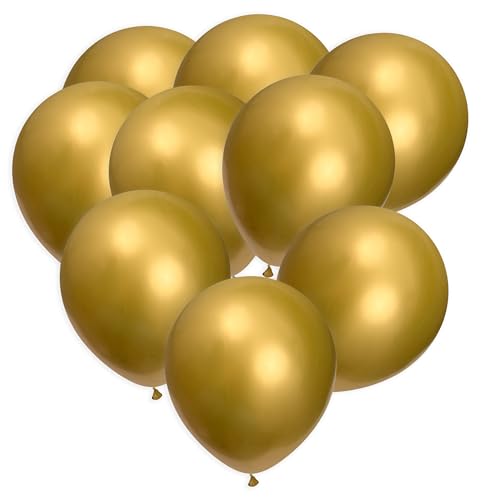 Gold Balloons 50 Pack 12 Inch Gold Chrome Latex Balloons For Birthdays Weddings Baby Showers Holidays