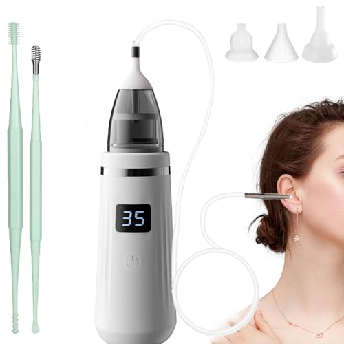 Aspiratore Auricolare Elettrico, 6 Velocità, LCD