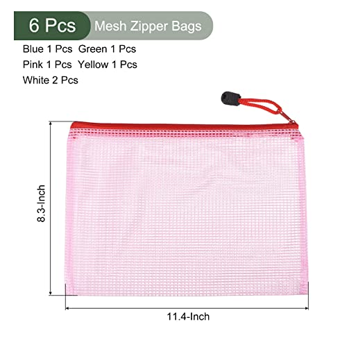 Bolsas de malla con cremallera impermeables YOKIVE para documentos B5 2