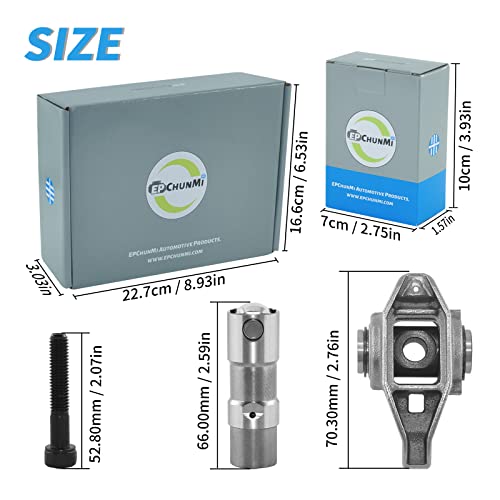 Epchunmi Rocker Arms With Bolts & Valve Lifter Kit, Replaces 10214664 Mr-1341 & Jb-2079, Fits Bui-Ck/Cad-Illac/Chevr-Olet/G-Mc 4.8 5.3 5.7 6.0 6.2L Engines #TOP2