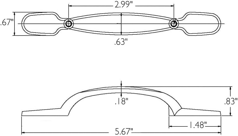 Design House 210906 Deco 3-inch C-C Cabinet Pull, Satin Nickel, 10-Pack