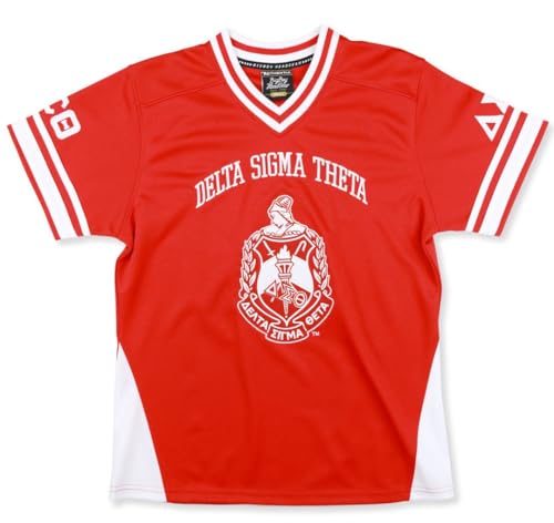 Delta Sigma Theta M16 Football Jersey Red [4XL]