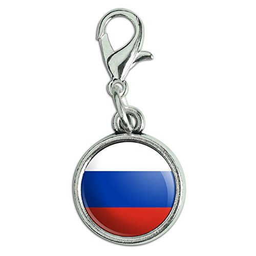 GRAPHICS & MORE Antiqued Bracelet Pendant Zipper Pull Charm with Lobster Clasp Country National Flag O-S GRAPHICS & MORE Antiqued Bracelet Pendant Zipper Pull Charm with Lobster Clasp Country National Flag O-S