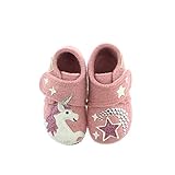 einhorn hausschuhe erwachsene Target_Gender: female Living Kitzbühel Baby-Mädchen Babyklettschuh Einhorn & Stern Hausschuh, Ash Rose, 24 EU