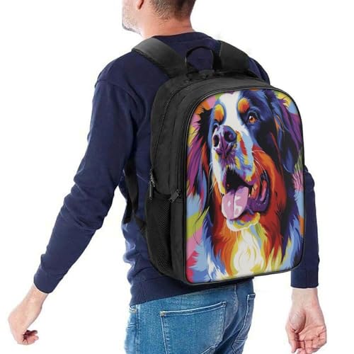 Mochila pequeña de guardería tipo Boyero de Berna que no se cae gracias a su broche pectoral 5