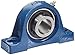 SKF SY 1.1/4 TF Pillow Block Ball Bearing, 2 Bolts, Setscrew Locking Collar, Contact Flinger Seals, Cast Iron, Inch, 1-1/4" Shaft, 1-7/8" Base To Center Height, 4-31/32" Bolt Hole Spacing Width, 4410 pounds Dynamic Load Capacity