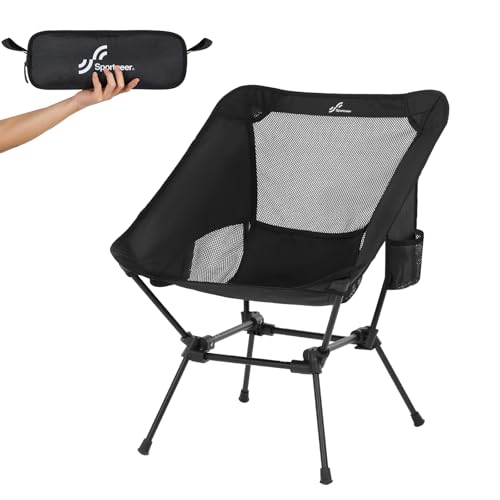 Sportneer Campingstuhl Faltbar Camping Stuhl Tragbarer Campingstühle 150Kg Faltstuhl Ultraleichter Packmaß Kleiner Klappstuhl mit Tragetasche für Picknick, Outdoor, Wandern