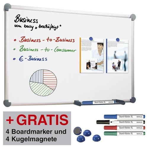 Whiteboard MAUL AKTION 2000 pro en acier émaillé haute résistance