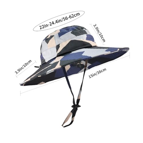 Image of Sun Hats for Men Women Fishing Hat UPF 50+ Breathable Wide Brim Summer UV Protection Hat