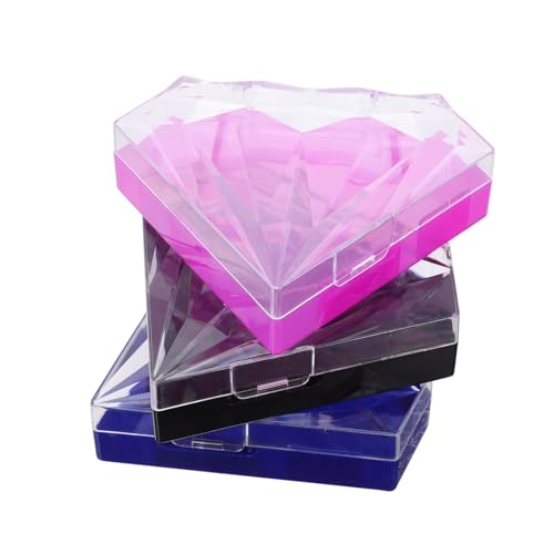 CALLARON 3pezzi Scatole per Ciglia Finte Vuote Contenitori di Immagazzinaggio Visibili per Ciglia Finte Scatole di Protezione