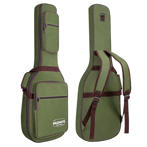 MUZNOTE - Bolsa para guitarra eléctrica, funda reforzada de 0.45 pulgadas de grosor, esponja suave,...
