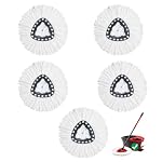 5Pack Spin Mop Replacement Heads,100% Microfiber,Household Floor Cleaning