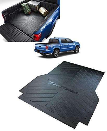 Genuine Toyota Accessories PT580-35050-SB Bed Mat for Short Bed Tacoma Models Black, 59 1/2" L X 52 1/2" W X 3/8" H