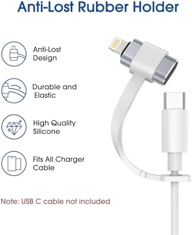 TechMatte Adapter Lightning do USB C i USB C na Lightning, standardowa ładowarka, kompatybilny z iPhone/iPad/AirPods/MacBook/Samsung/Google, nie obsługuje słuchawek/OTG, 1 + 1 opakowanie