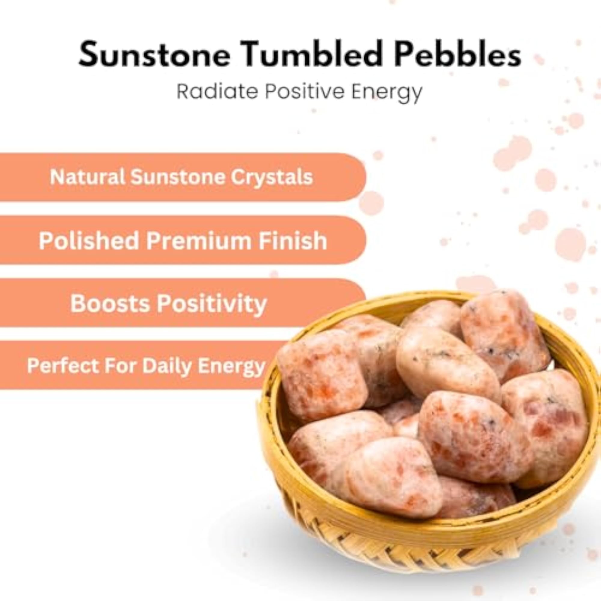 Sunstone Tumbled Stones for Vastu & Reiki Healing