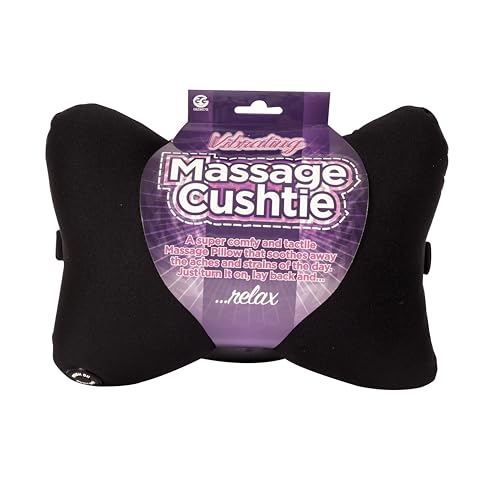 Funtime Gifts Vibrierendes Massagekissen, Synthetisch, Schwarz, 28 x 12 x 19 cm Funtime Gifts Vibrierendes Massagekissen, Synthetisch, Schwarz, 28 x 12 x 19 cm