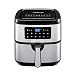 Produktbild Heißluftfritteuse Friteuse-Luftfritteuse 7,5L Ohne-ÖL Airfryer-Fritteuse - mit Digitalem LED Touchscreen, 10 Programmen,Vorheizen Funktion, Timer&Temperaturkontrolle(1800W)