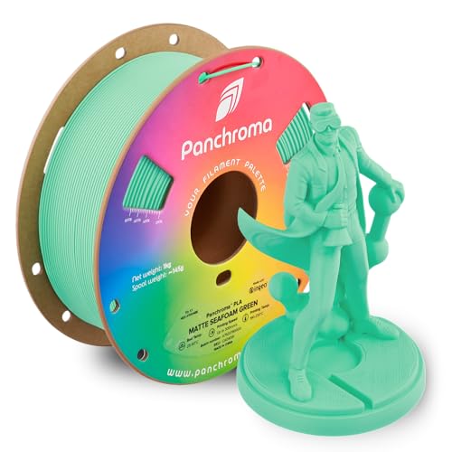 Polymaker Panchroma Matte PLA Filament, Seafoam Green 1.75mm 1kg 3D Printing Filament, Formerly Polyterra Matte, Fits Mo