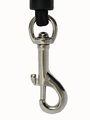 JERK-EASE Patented Shock Absorber Bungee Dog Leash Attachment, Medium (up to 60 pounds), Black