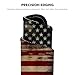 Vintage American Flag Mouse Pad - Patriotic Durability for Your Desk, Stitched Edges Non-Slip Rubber Base Mouse Pads for Computers Laptop