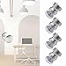 BE-TOOL 4 Sets Shower Glass, Sliding Shower Doors Handle, One Sided Pull Hardware Replacement Parts for Bathroom Glass Gates, 304 Stainless Steel