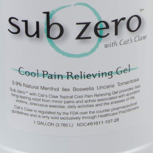 image for Roscoe Medical Sub Zero Cooling Pain Relief Gel with Cats Claw - for B