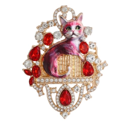 Image of Fashion Cute Crystal Animal Brooch Pins for Women Girls Cat Bird Corsage accessory Pin delicate accessory Party Ceremony
