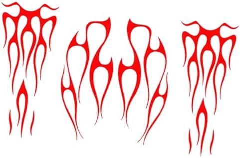 ATORSE Generic Motorcycle Gas Tank Stickers Exterior Accessories Funny Flame Decals Red|Motors|Parts & Accessories|Car & Truck Parts|Decals/Emblems/License Frames|Decals & Stickers