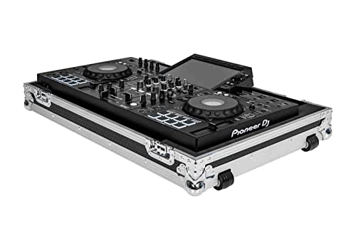 Headliner Funda de vuelo de perfil bajo con ruedas, compatible con XDJ-RX3, negro (HL10006)
