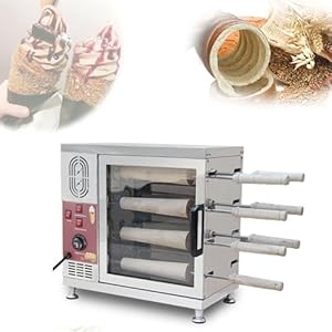 BDJSN Elektrische Baumstriezelmaschine 8 Rollen Ofen