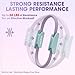 PAETA Pilates Ring Set – 14” Magic Circle (38 lbs Resistance), 9.8” Pilates Ball, 5 Resistance Bands, and Exercise Guide Included for Home Workouts(Purple)