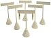 T- Shape Style Earring Display Linen 4.75"H - Pack of 6