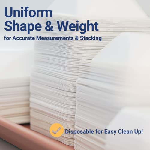 Pure Ponta Weigh Boats Medium - 125 Pack 100Ml Plastic Disposable Trays For Scale, Square Weighing Dishes For Powder Weight, Epoxy, Food Samples - Pour Boat Tray, Anti-Static Lab Dish Container #TOP6