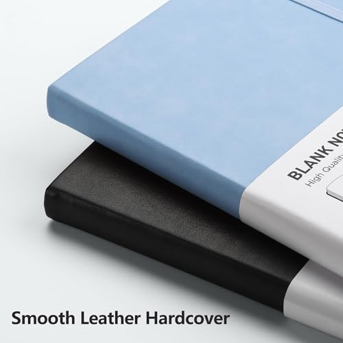 Image of RETTACY Blank Journal Notebook, 192 Pages, A5 Medium Size (5.7'' x 8.3'')