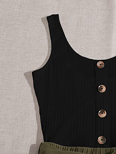 SOLY HUX Casual Summer Rompers for Women Sleeveless Vacation Outfits Short Jumpsuit - Image 4