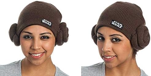 Star Wars Leia Buns Knit Hat Brown 