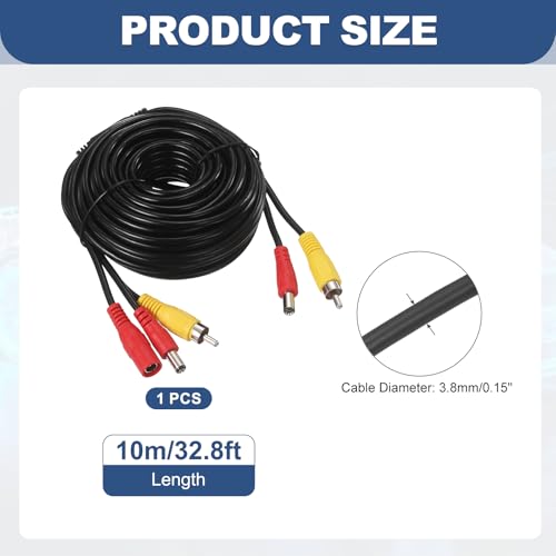 Cable de extensión RCA y CC de 10m para solucionar la falta de enchufes en cámaras 2