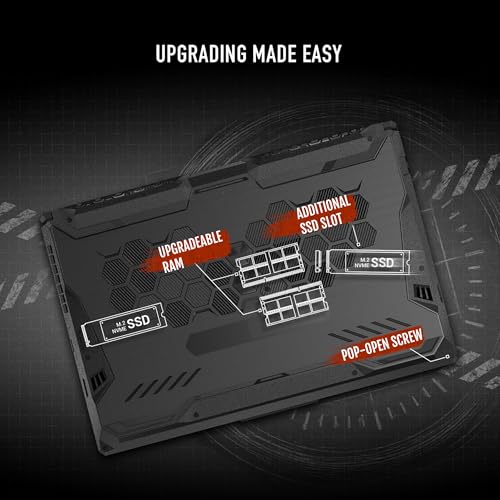 Image of ASUS TUF Gaming A17 (2023) Gaming Laptop, 17.3 inch FHD 144Hz IPS-Level Display, NVIDIA GeForce RTX 2050, AMD Ryzen 5 7535HS, 86GB DDR5, 512GB PCIe Gen4 SSD, Wi-Fi 6, Windows 11, FA706NF-RS51