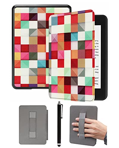 Custodia Sottile per Kindle 11a Generazione Versione 2022 - con Funzione di Sospensione e Riattivazione Automatica e Cinturino da Polso - Non Compatibile con Paperwhite