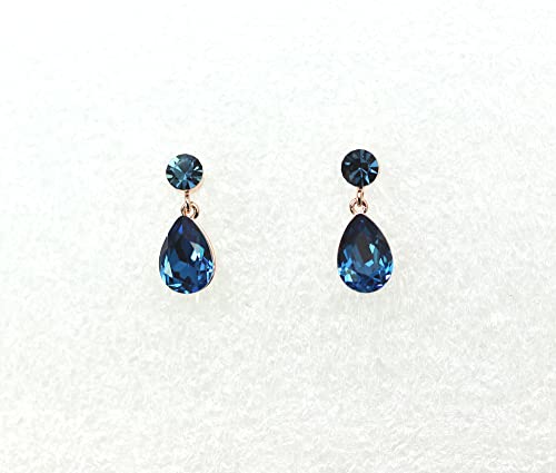 Image of Faship Gorgeous Rhinestone Crystal Floral Necklace Earrings Set