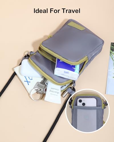 GOX Crossbody Bag for Women Small Size Cell Phone Wallet Purse for Travelling， Travel Purse Shoulder Bag4