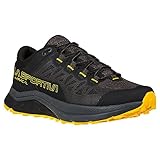 La Sportiva Zapatillas de correr para hombre Karacal Trail, Negro / Amarillo, 42.5 EU