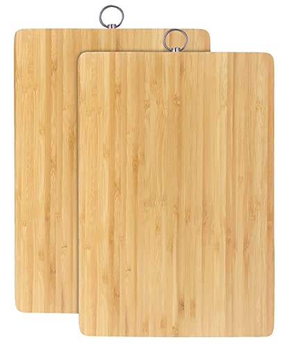 MINDRISERS Big Size Bamboo Wood Chopping Cutting Board Food Grade, BPA Free, Eco Friendly for Kitchen, Vegetables, Fruits, Meat etc Size – 34x24cm 1Pc