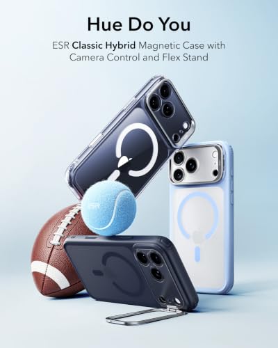 Image of ESR for iPhone 17 Pro Max Case Flex Stand, for MagSafe, Frosted Light Blue