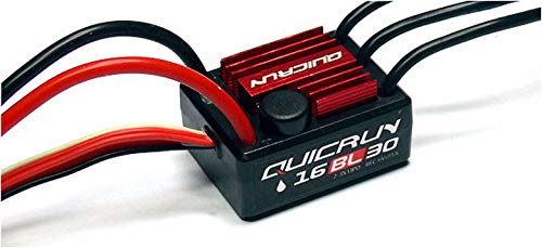 Xiangtat Hobby Wing Brushless Combo QuicRun 2435 SL G2 4500KV Motor + WP-16BL30 30A ESC + Program Card for 1/16 1/18 RC Car